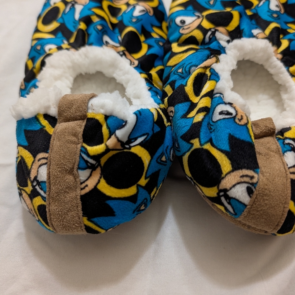 Mens Slippers, Sonic The Hedgehog Size L - Picture 3 of 5